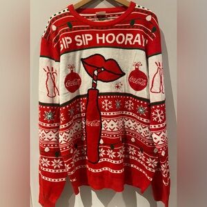Coca-Cola Knitted Christmas Ugly Sweater